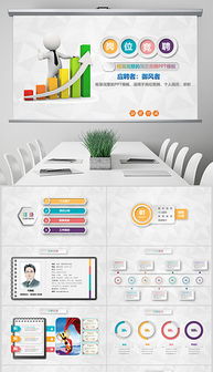 商務時尚微立體PPT 助力崗位競聘與公關活動策劃